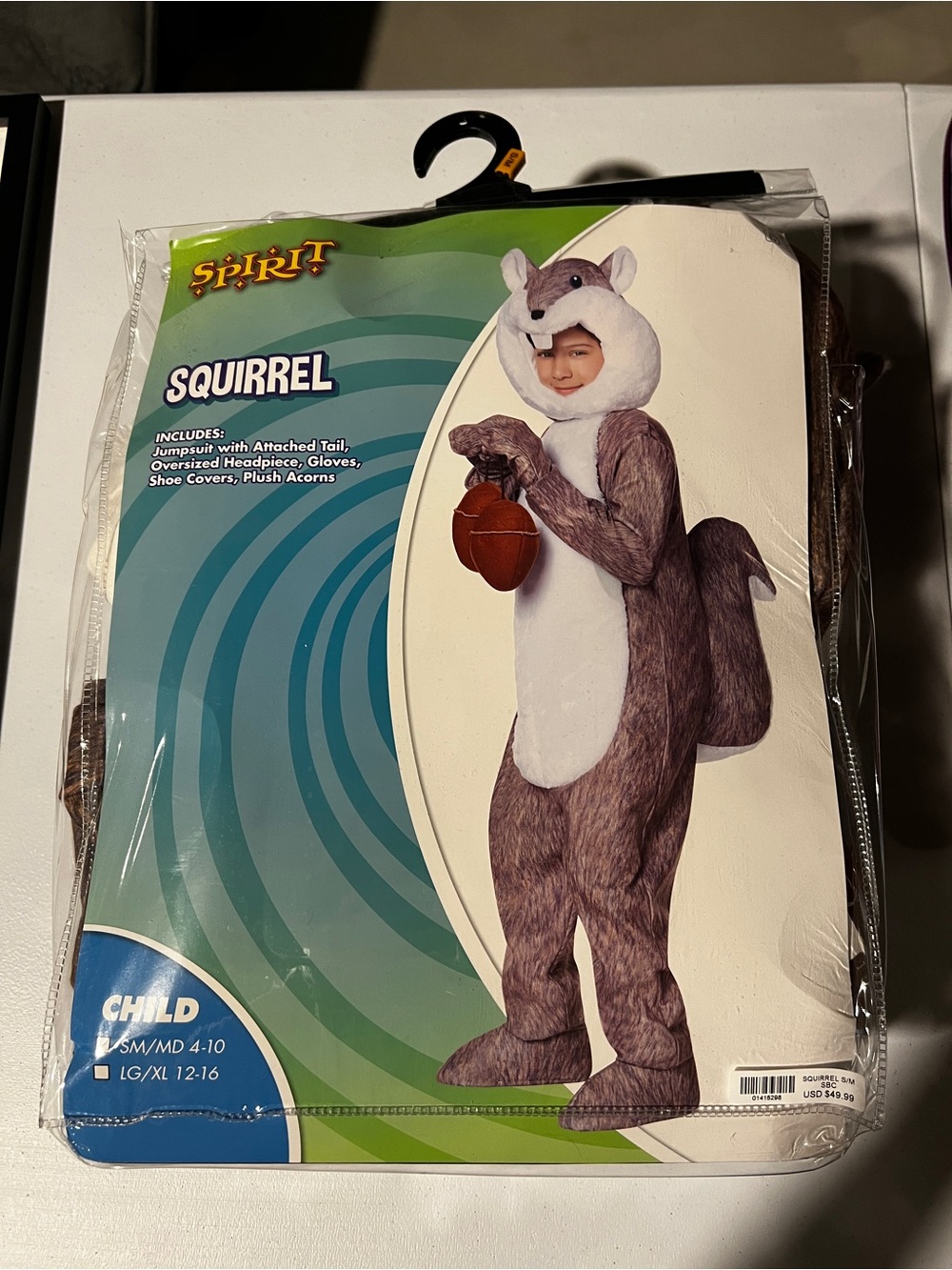 Spirit Kids Squirrel Costume - Brown, White
